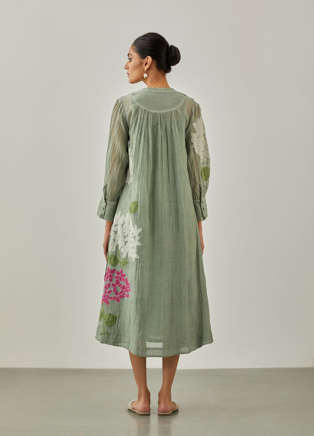 Aqua Noorie Bouquet Tunic - VineetRahul