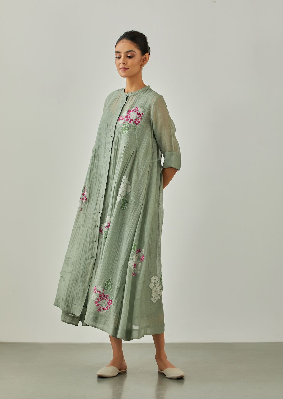 Aqua Noorie Pleated Dress - VineetRahul