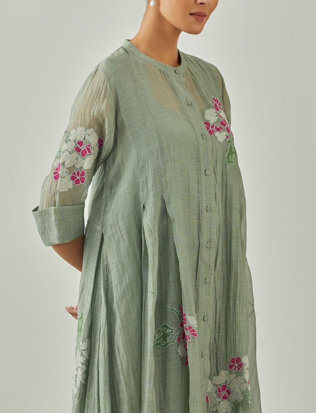Aqua Noorie Pleated Dress - VineetRahul