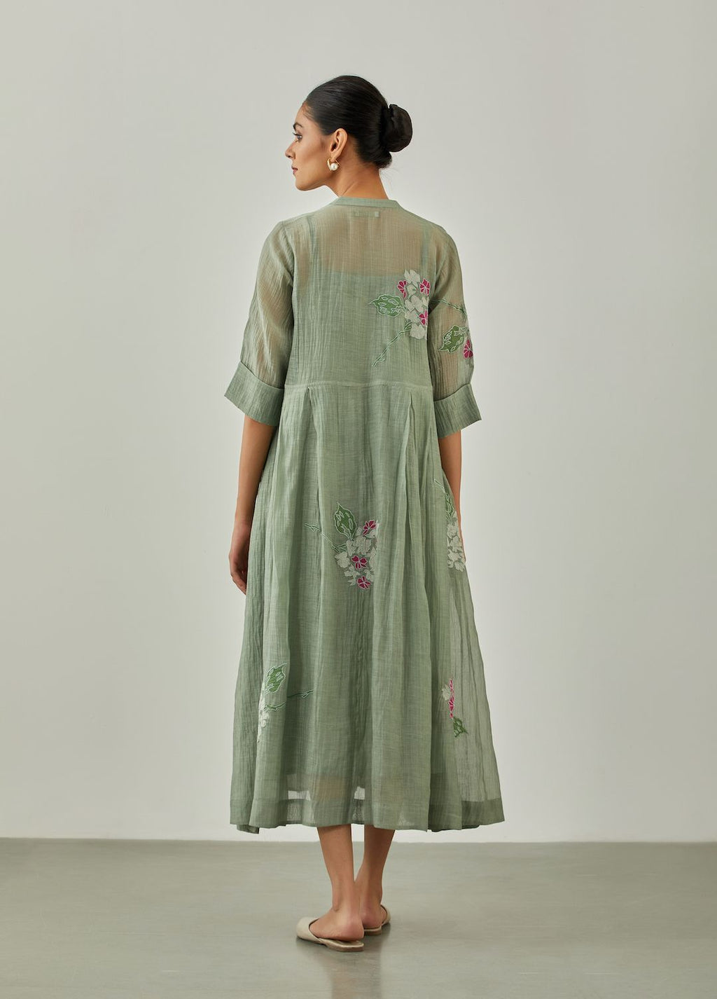 Aqua Noorie Pleated Dress - VineetRahul