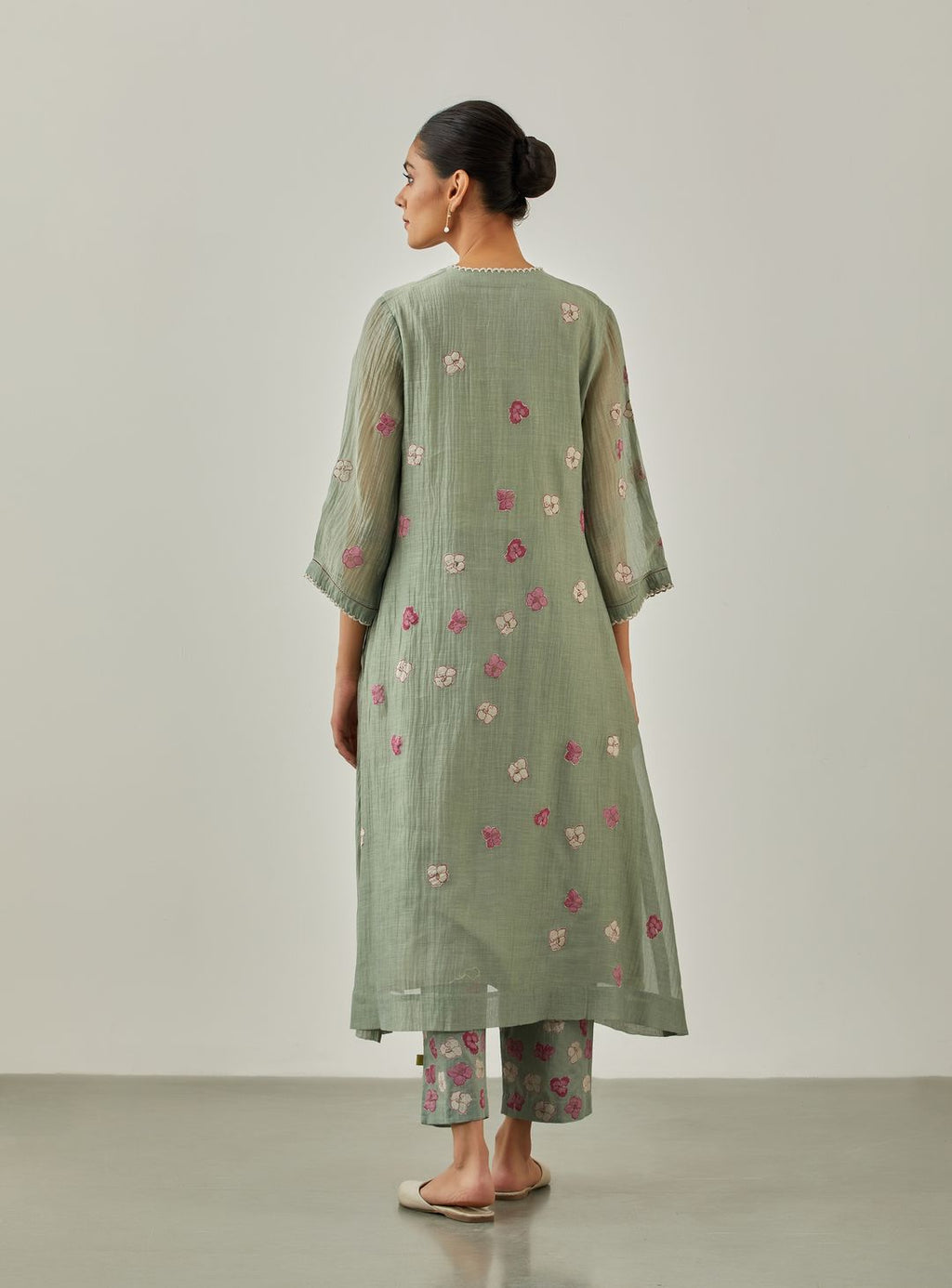 Aqua Noorie Flower Shower Tunic - VineetRahul