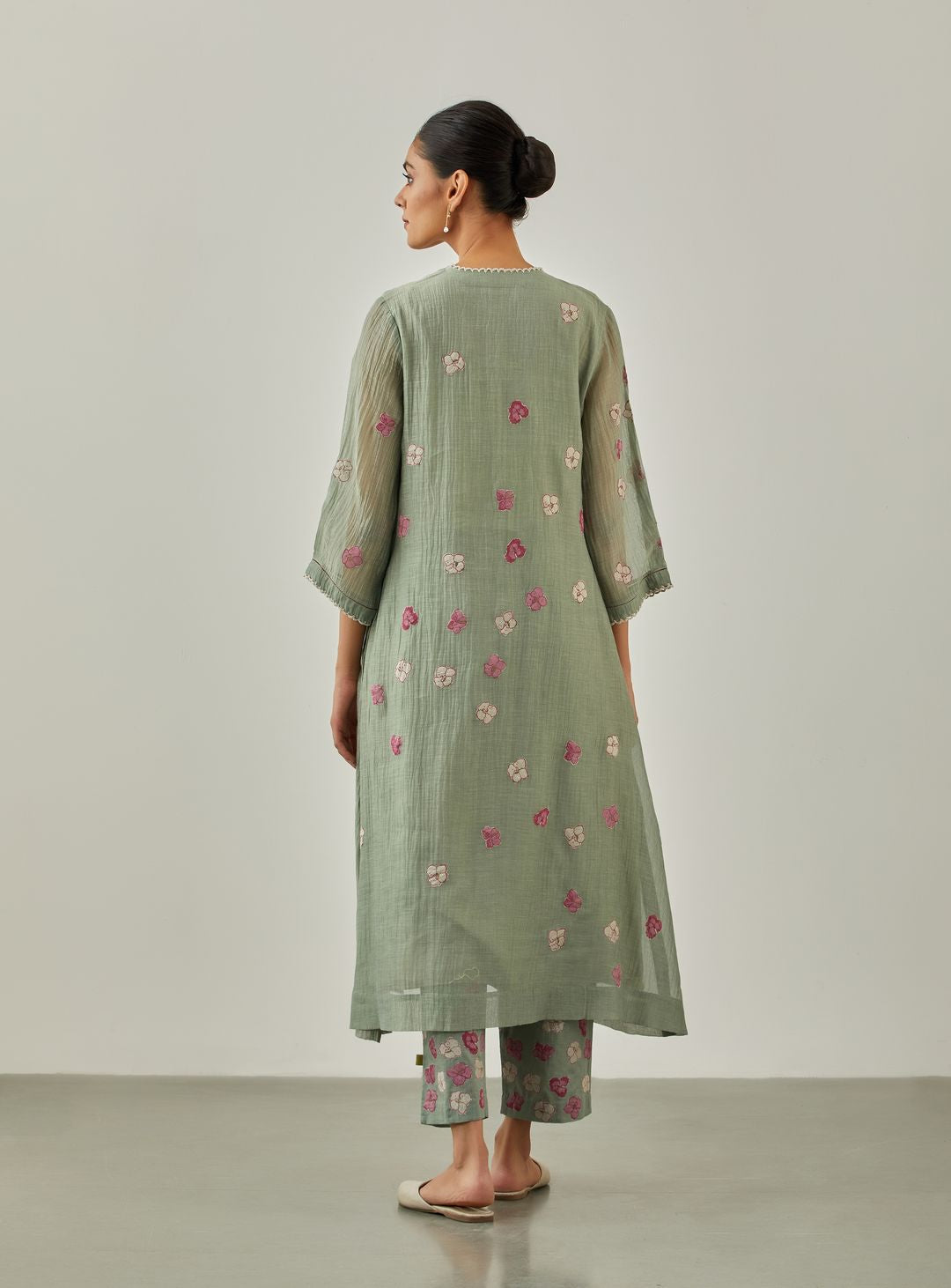 Aqua Noorie Flower Shower Tunic - VineetRahul