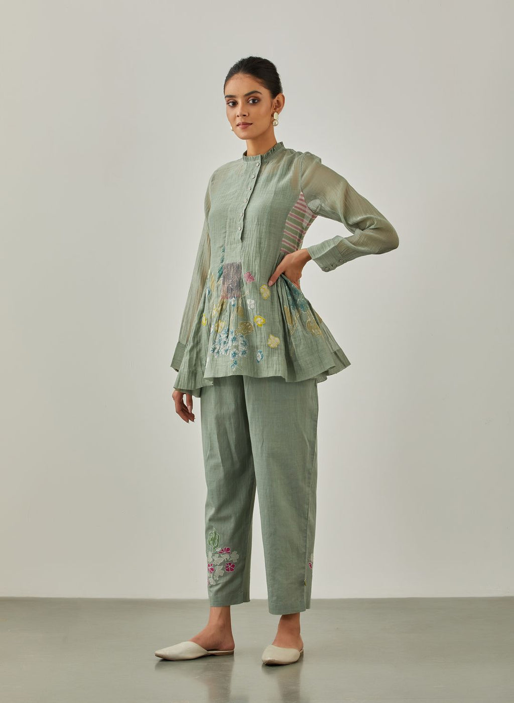 Aqua Noorie Garden Top - VineetRahul