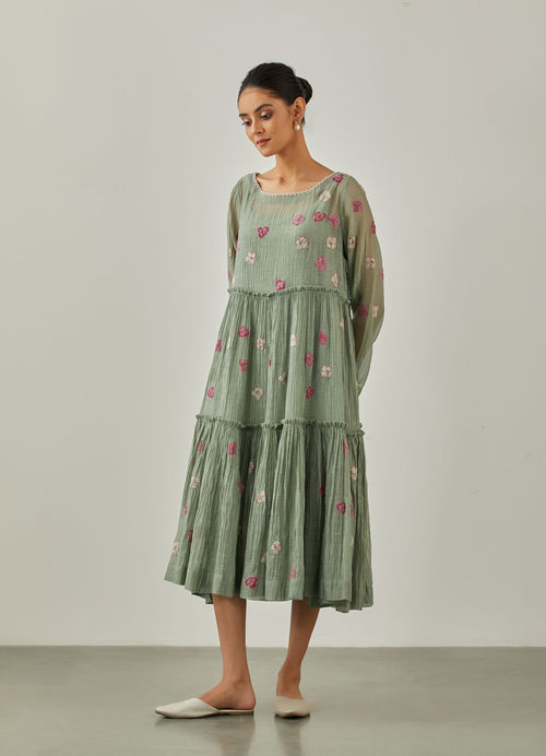Aqua Noorie Dress - VineetRahul