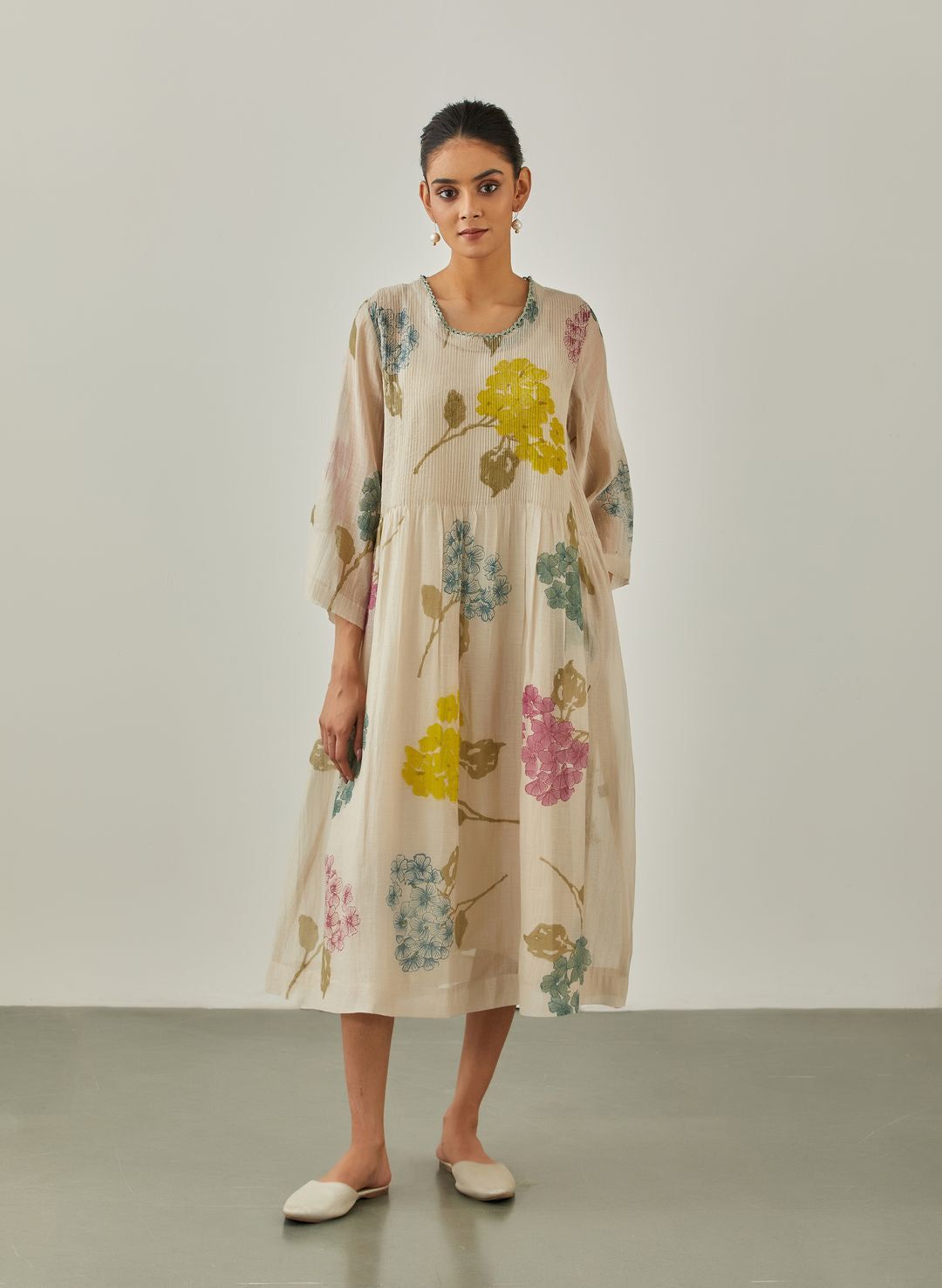 Natural Rain Garden Dress - VineetRahul