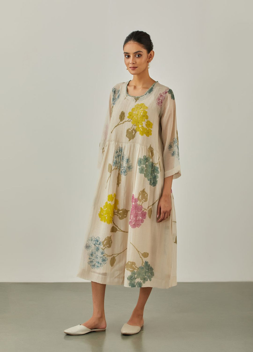 Natural Rain Garden Dress - VineetRahul