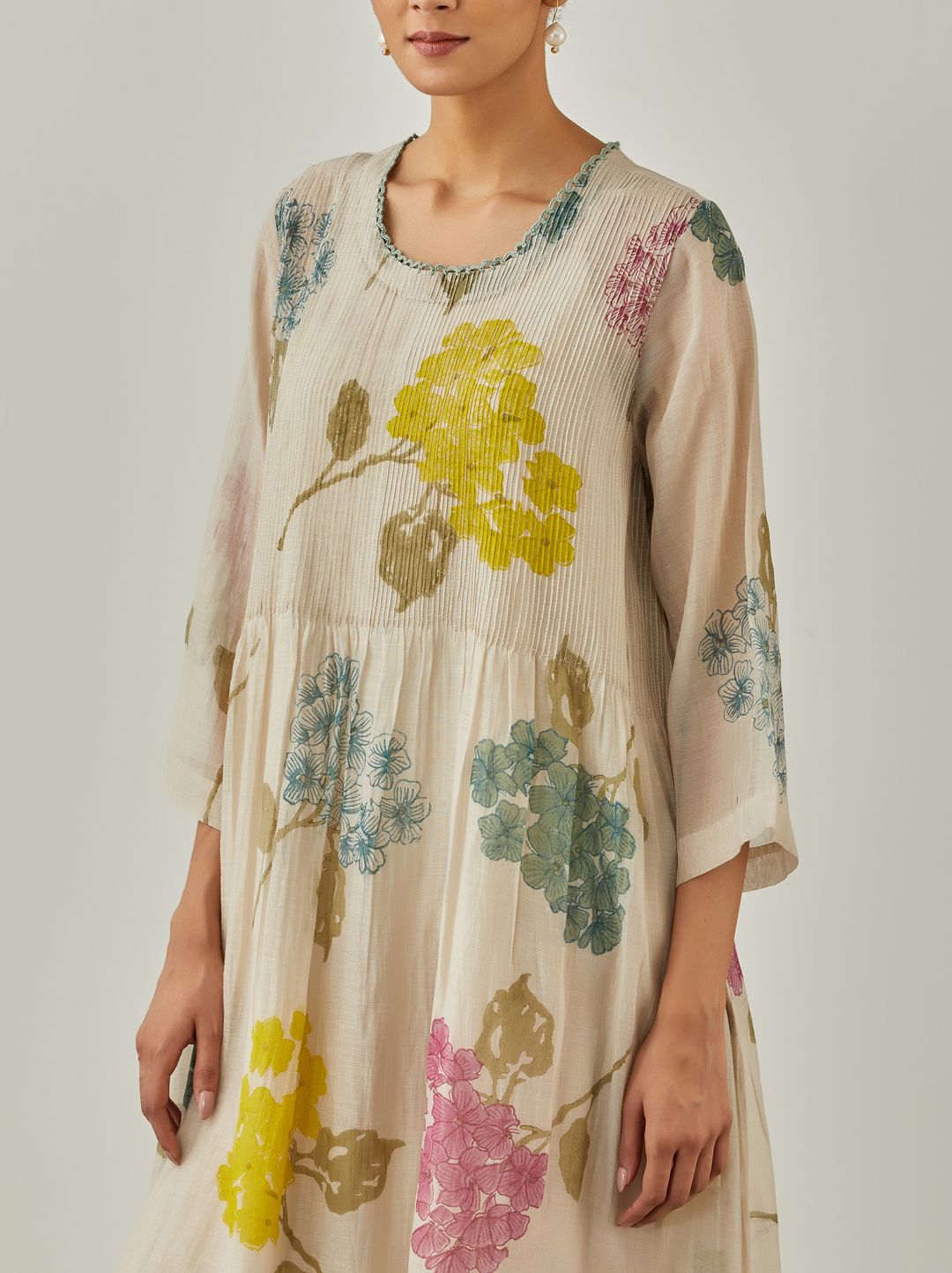 Natural Rain Garden Dress - VineetRahul