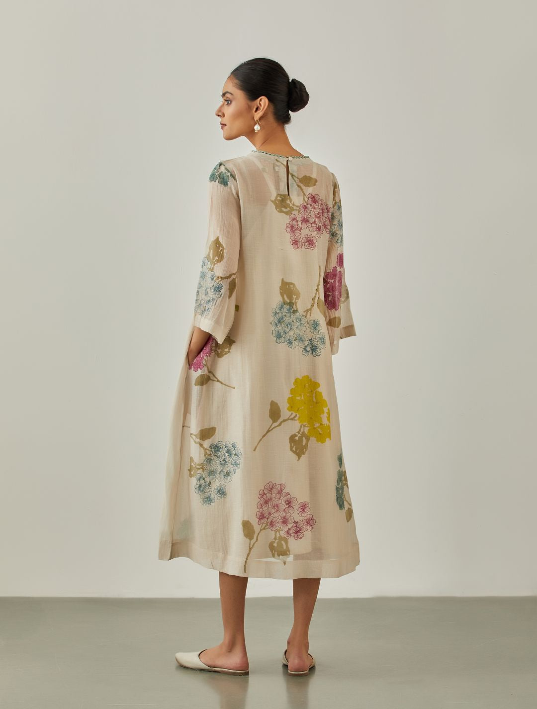 Natural Rain Garden Dress - VineetRahul