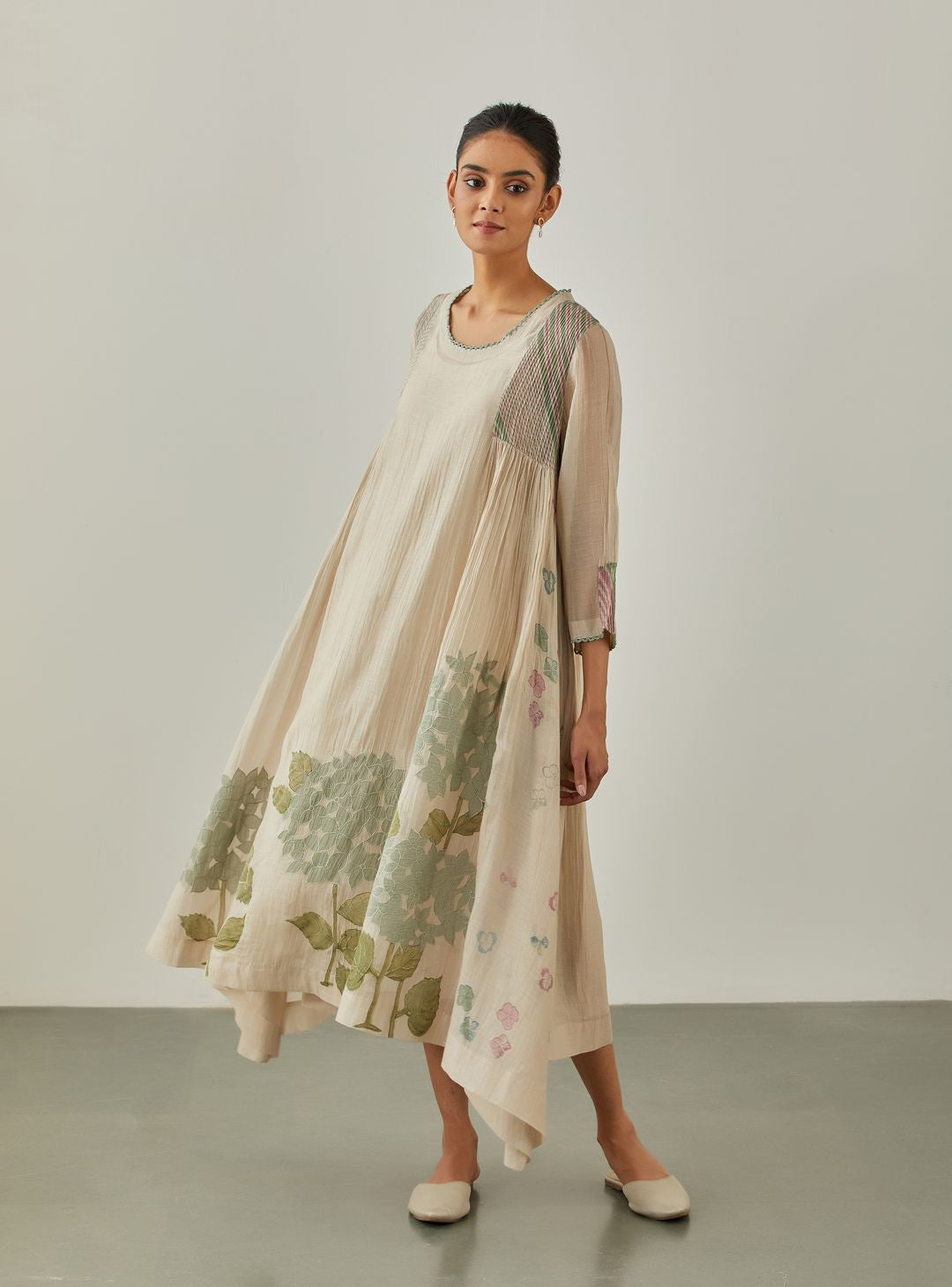 Natural Blossom Rain Dress - VineetRahul