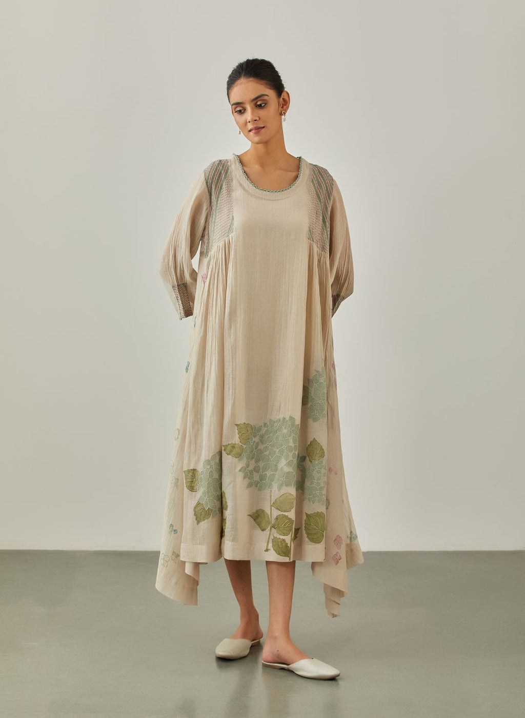 Natural Blossom Rain Dress - VineetRahul